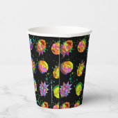 RICK EN MORTY™ | Psychedelic Swirl Pattern Papieren Bekers (Rechts)
