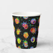 RICK EN MORTY™ | Psychedelic Swirl Pattern Papieren Bekers (Voorkant)