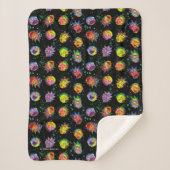 RICK EN MORTY™ | Psychedelic Swirl Pattern Sherpa Deken (Voorkant)