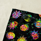 RICK EN MORTY™ | Psychedelic Swirl Pattern Strandlaken (In situ)