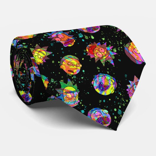 RICK EN MORTY™ | Psychedelic Swirl Pattern Stropdas (Opgerold)