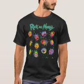 RICK EN MORTY™ | Psychedelic Swirl Pattern T-shirt (Voorkant)