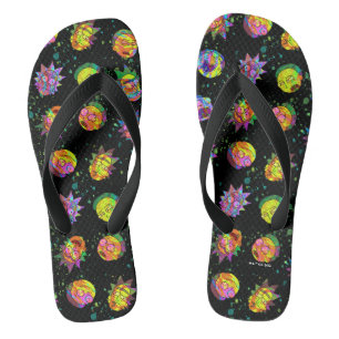 RICK EN MORTY™   Psychedelic Swirl Pattern Teenslippers