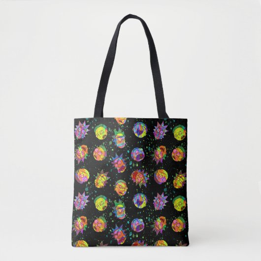 RICK EN MORTY™ | Psychedelic Swirl Pattern Tote Bag (Voorkant)
