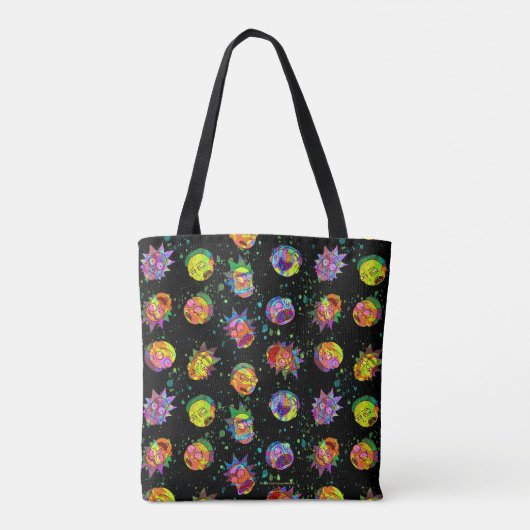 RICK EN MORTY™ | Psychedelic Swirl Pattern Tote Bag (Achterkant)