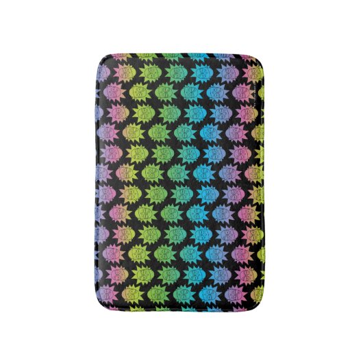 RICK EN MORTY™ | Rainbow Rick Head-patroon Badmat (Voorkant Verticaal)