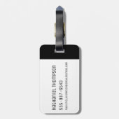 RICK EN MORTY™ | Rainbow Rick Head-patroon Bagagelabel (Achterkant verticaal)