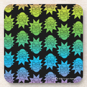 RICK EN MORTY™   Rainbow Rick Head-patroon Bier Onderzetter