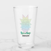 RICK EN MORTY™ | Rainbow Rick Head-patroon Glas (Achterkant)