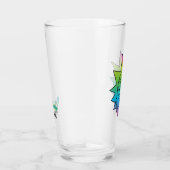 RICK EN MORTY™ | Rainbow Rick Head-patroon Glas (Rechts)