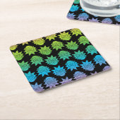 RICK EN MORTY™ | Rainbow Rick Head-patroon Kartonnen Onderzetters (Schuin)