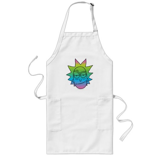 RICK EN MORTY™ | Rainbow Rick Head-patroon Lang Schort (Voorkant)