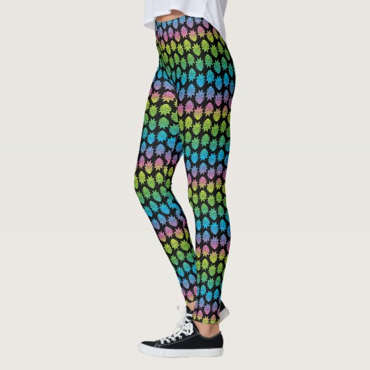 RICK EN MORTY™ | Rainbow Rick Head-patroon Leggings (Links)