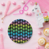 RICK EN MORTY™ | Rainbow Rick Head-patroon Papieren Bordje (Feest)