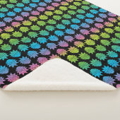 RICK EN MORTY™ | Rainbow Rick Head-patroon Sherpa Deken (3/4)