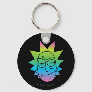 RICK EN MORTY™   Rainbow Rick Head-patroon Sleutelhanger