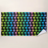 RICK EN MORTY™ | Rainbow Rick Head-patroon Strandlaken (Voorkant)