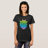RICK EN MORTY™ | Rainbow Rick Head-patroon T-shirt (Voorkant volledig)