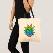 RICK EN MORTY™ | Rainbow Rick Head-patroon Tote Bag (Voorkant (product))