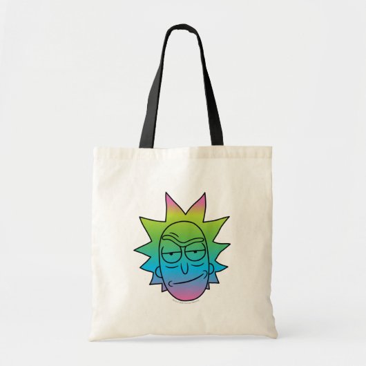 RICK EN MORTY™ | Rainbow Rick Head-patroon Tote Bag (Voorkant)
