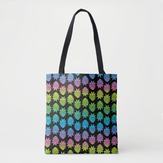 RICK EN MORTY™ | Rainbow Rick Head-patroon Tote Bag (Voorkant)