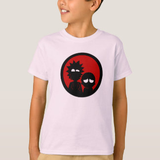 Rick en Morty Red ontwerp T-shirt