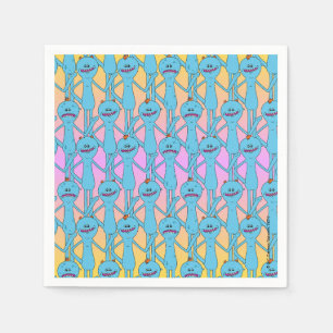 RICK EN MORTY™   Regenboog de heer Meeseeks Patt Servet