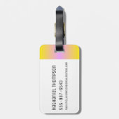 RICK EN MORTY™ | Regenboog de heer Meeseeks Patter Bagagelabel (Achterkant verticaal)