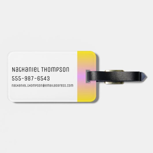 RICK EN MORTY™ | Regenboog de heer Meeseeks Patter Bagagelabel (Achterkant horizontaal)