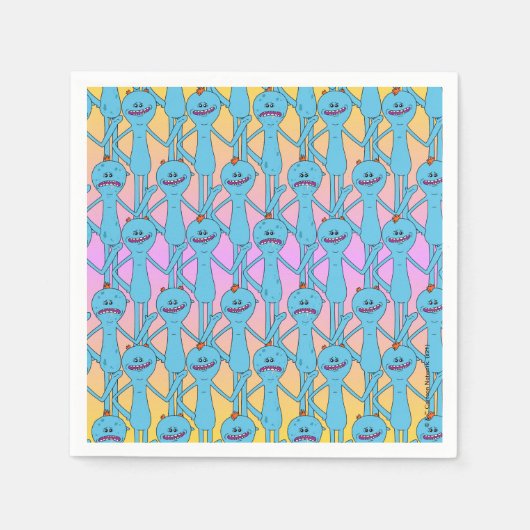 RICK EN MORTY™ | Regenboog de heer Meeseeks Patter Servet (Voorkant)