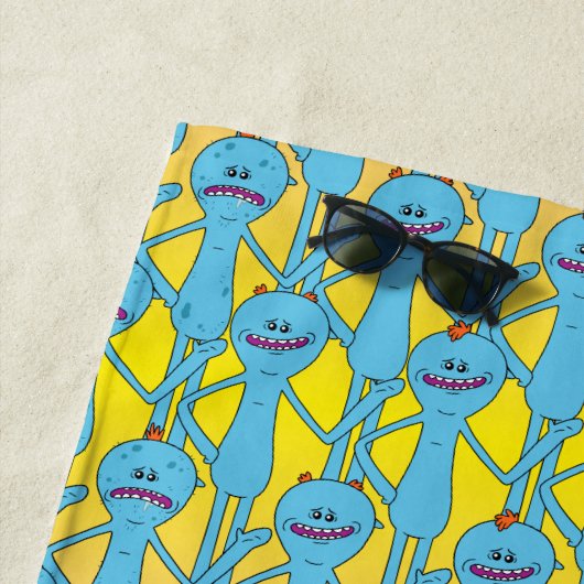 RICK EN MORTY™ | Regenboog de heer Meeseeks Patter Strandlaken (In situ)