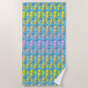 RICK EN MORTY™   Regenboog de heer Meeseeks Patter Strandlaken