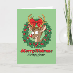 Rick en Morty   Reindeer Morty Merry Rickmas Feestdagen Kaart