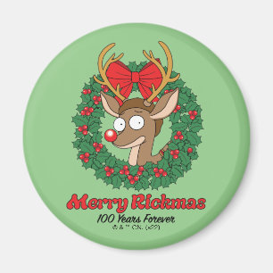Rick en Morty   Reindeer Morty Merry Rickmas Magneet