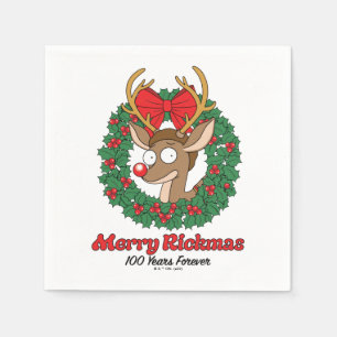 Rick en Morty   Reindeer Morty Merry Rickmas Servet