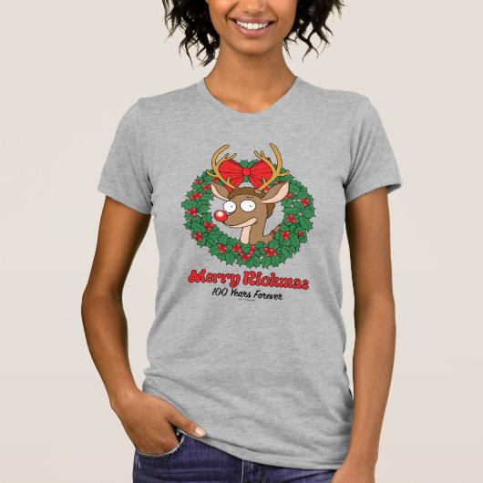 Rick en Morty | Reindeer Morty Merry Rickmas T-shirt (Voorkant)