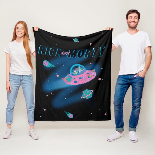 RICK EN MORTY™ | Reizen door de ruimte Fleece Deken (In situ)