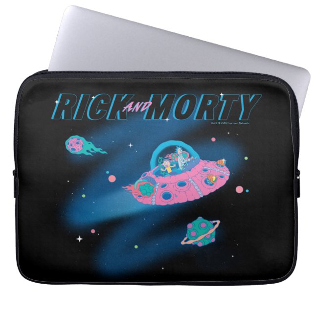 RICK EN MORTY™ | Reizen door de ruimte Laptop Sleeve (Voorkant)