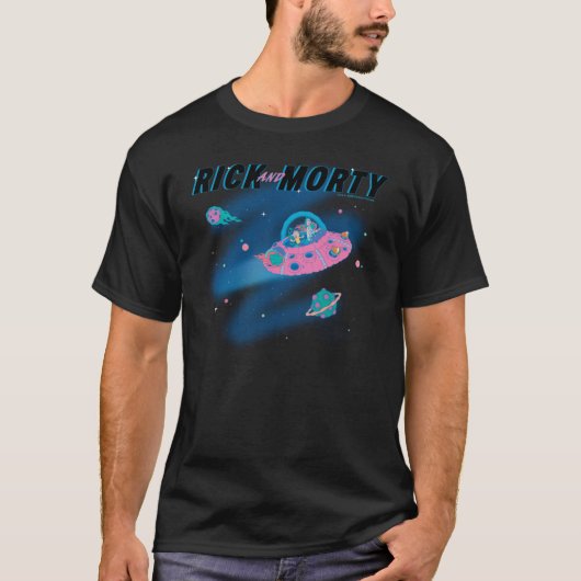 RICK EN MORTY™ | Reizen door de ruimte T-shirt (Voorkant)