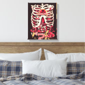 RICK EN MORTY™ | Rib Cage van het anatomiepark Canvas Afdruk (Insitu (Slaapkamer))