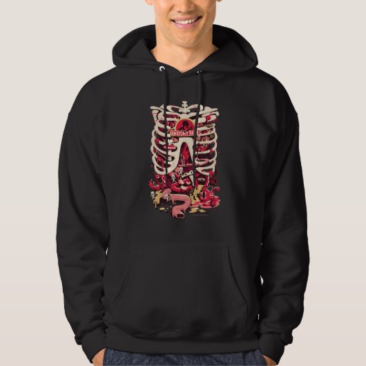 RICK EN MORTY™ | Rib Cage van het anatomiepark Hoodie (Voorkant)