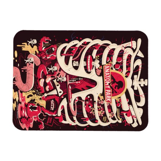 RICK EN MORTY™ | Rib Cage van het anatomiepark Magneet (Horizontaal)