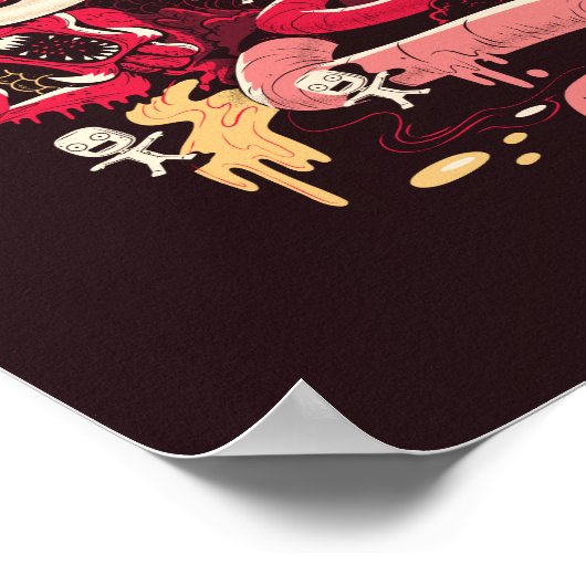 RICK EN MORTY™ | Rib Cage van het anatomiepark Poster (Hoek)