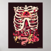 RICK EN MORTY™ | Rib Cage van het anatomiepark Poster (Voorkant)