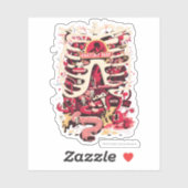 RICK EN MORTY™ | Rib Cage van het anatomiepark Sticker (Vel)
