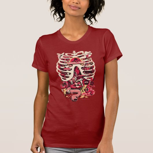 RICK EN MORTY™ | Rib Cage van het anatomiepark T-shirt (Voorkant)