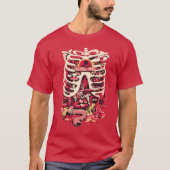 RICK EN MORTY™ | Rib Cage van het anatomiepark T-shirt (Voorkant)