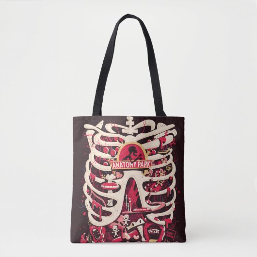 RICK EN MORTY™ | Rib Cage van het anatomiepark Tote Bag (Voorkant)