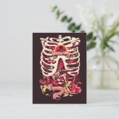 RICK EN MORTY™ | Rib Cage van het anatomiepark Uitnodiging Briefkaart (Staand voorkant)