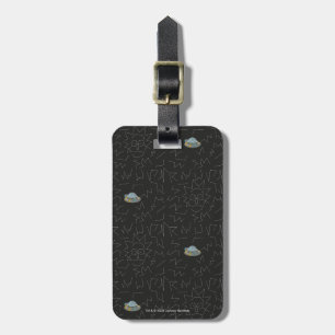 RICK EN MORTY™   Rick Constellation Pattern Bagagelabel